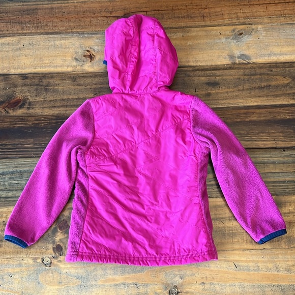 Columbia Girls Hooded Partial Fleece Jacket, XXS (4/5) - Picture 2 of 9